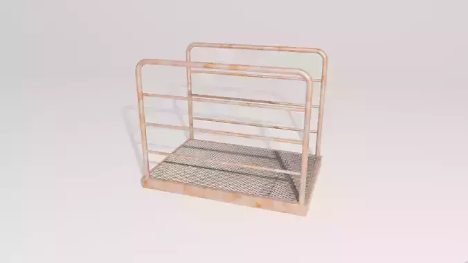Rusty Old Catwalk segment 3D model