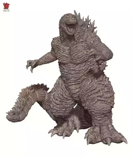 Godzilla 3D stl file 3D print model