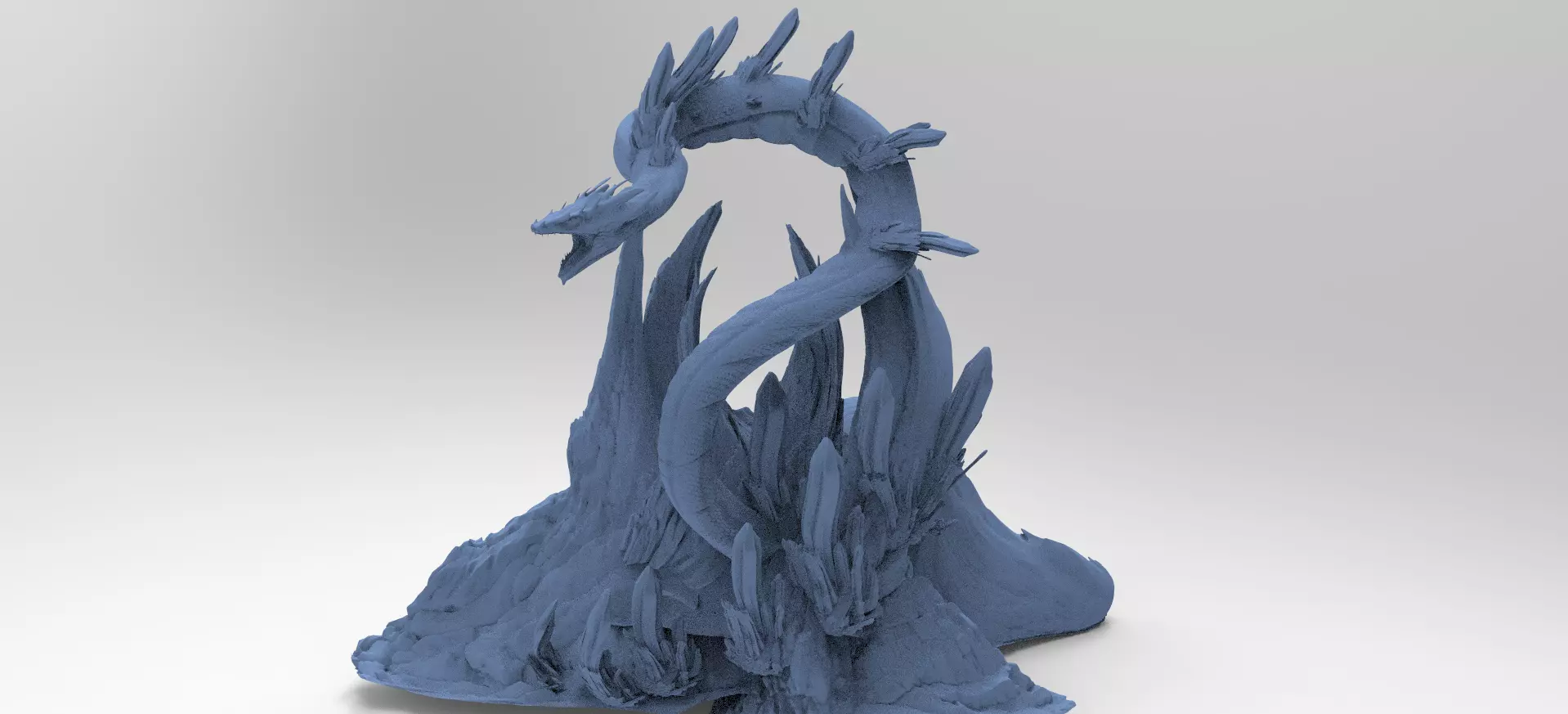 Crystal Snake mountain  3D model_0