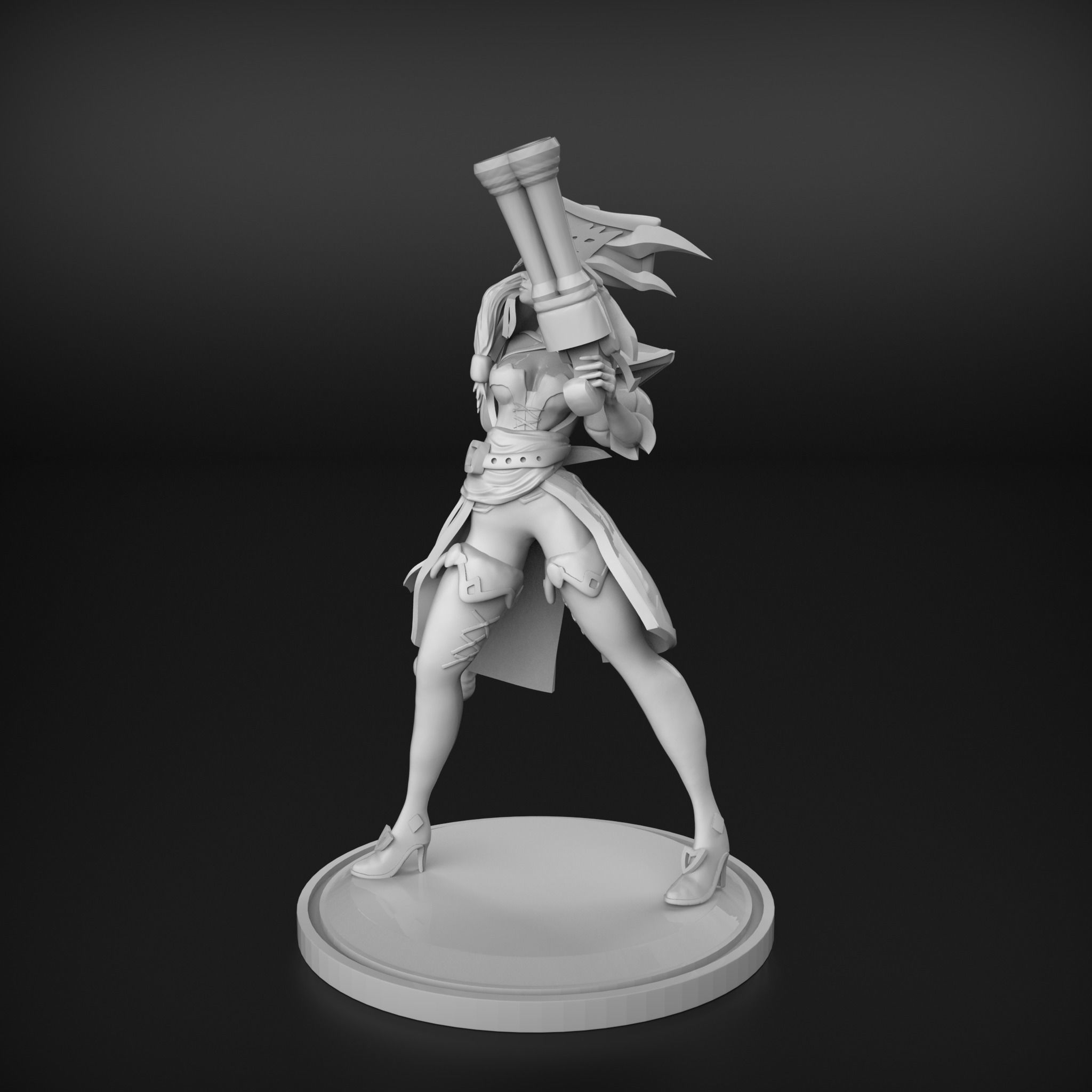 Captain Miss fortune league of legends 3D print model_1