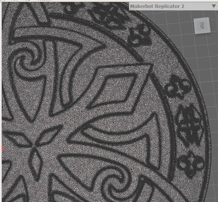 Circassian ornaments Pendant  3D print model_6