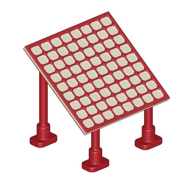 Baby Solar Panel Toy 3D model_2