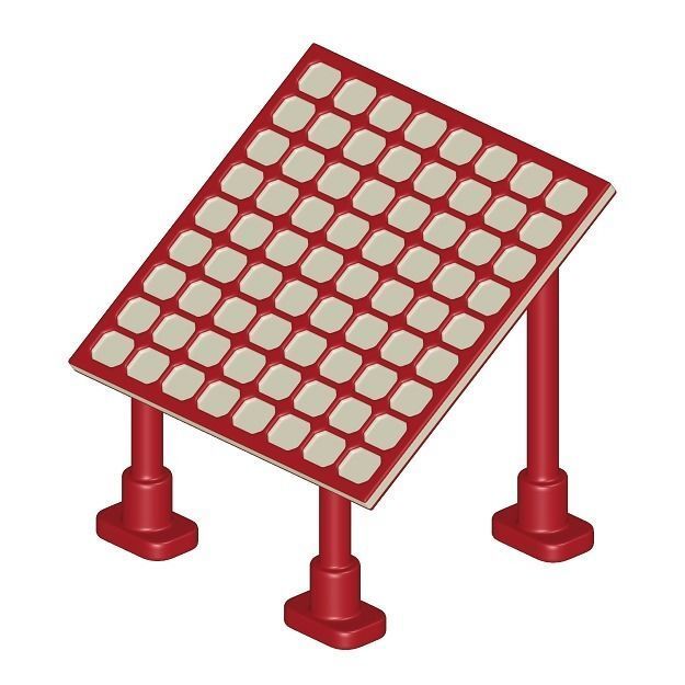 Baby Solar Panel Toy 3D model_1