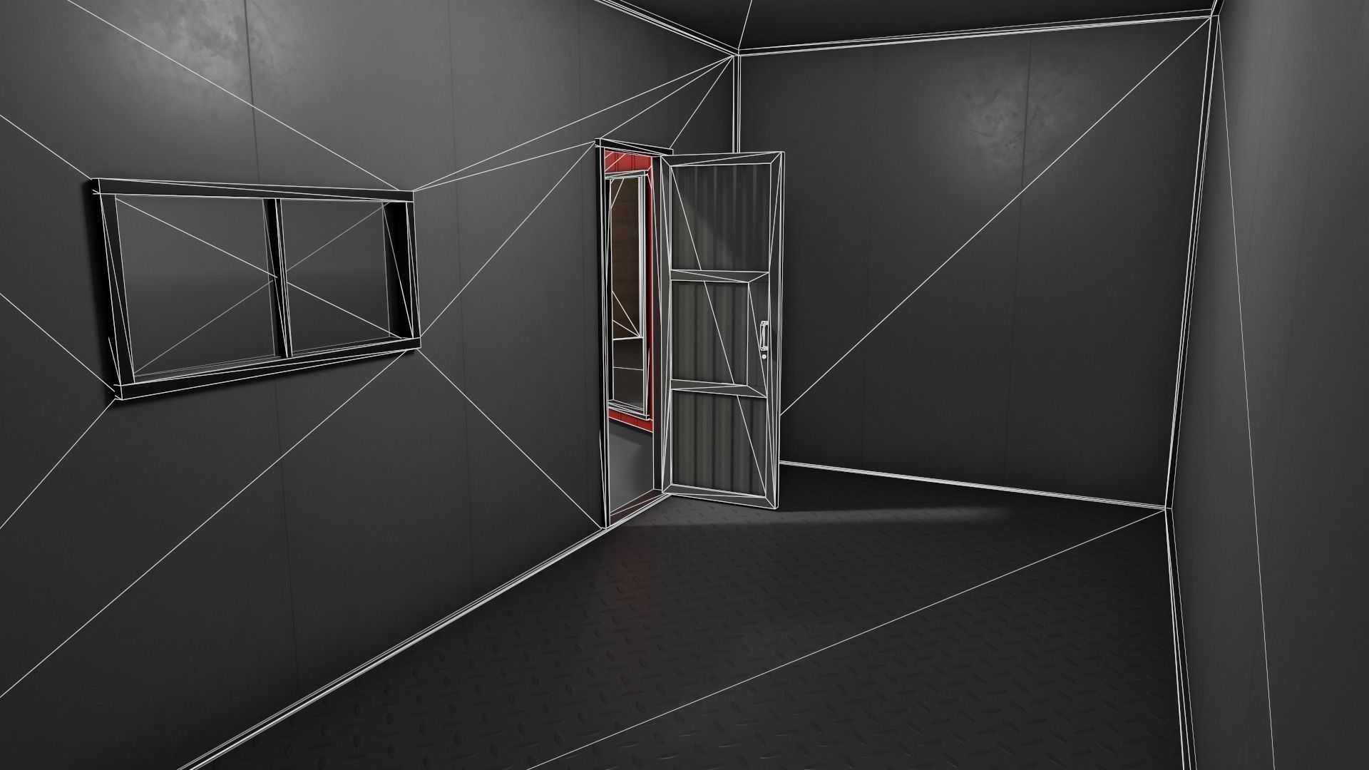 PBR Shed House A 20ft V1 Low-poly 3D model_15