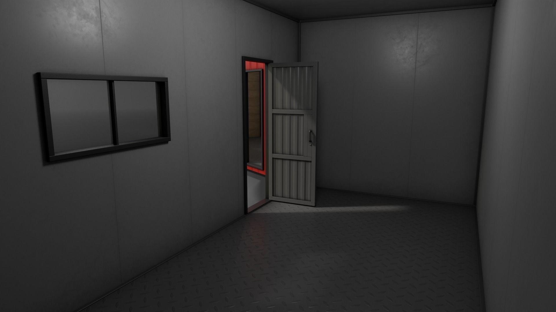 PBR Shed House A 20ft V1 Low-poly 3D model_14