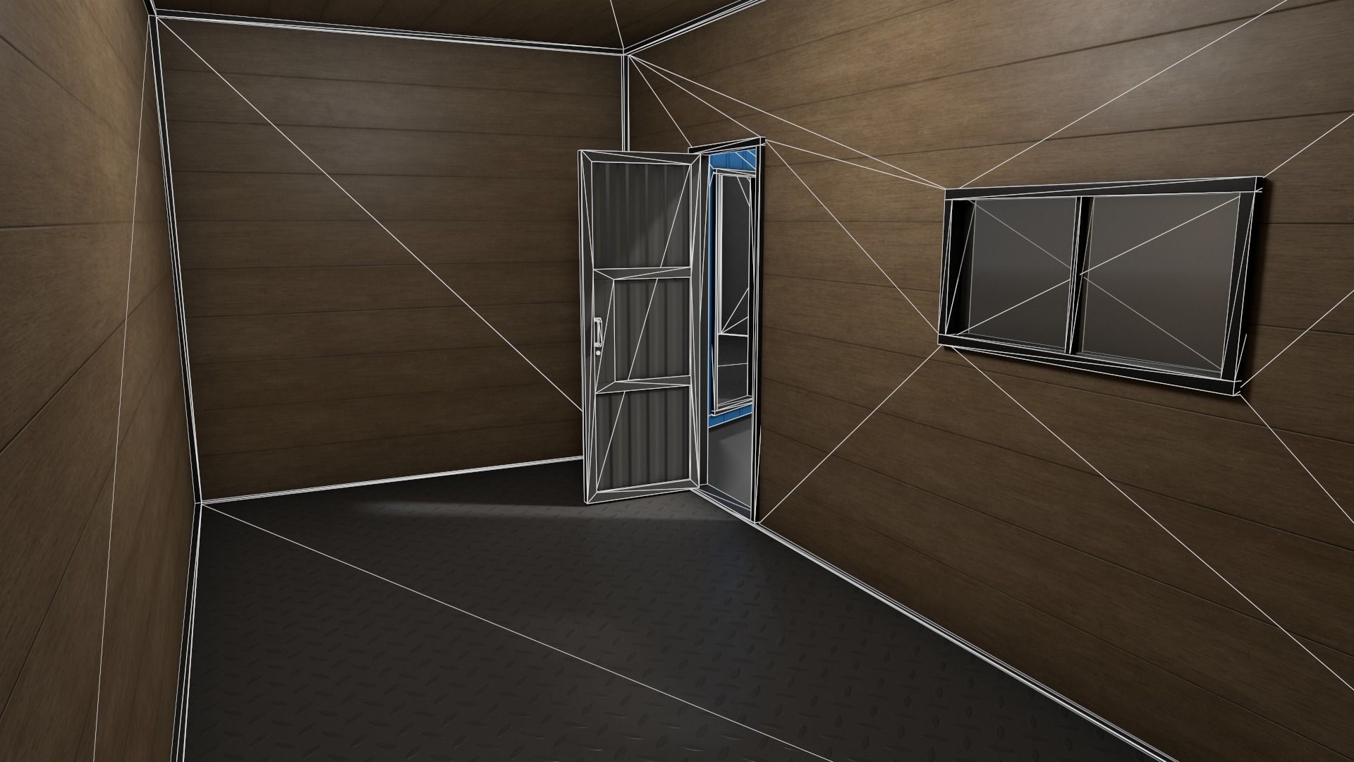 PBR Shed House A 20ft V1 Low-poly 3D model_18