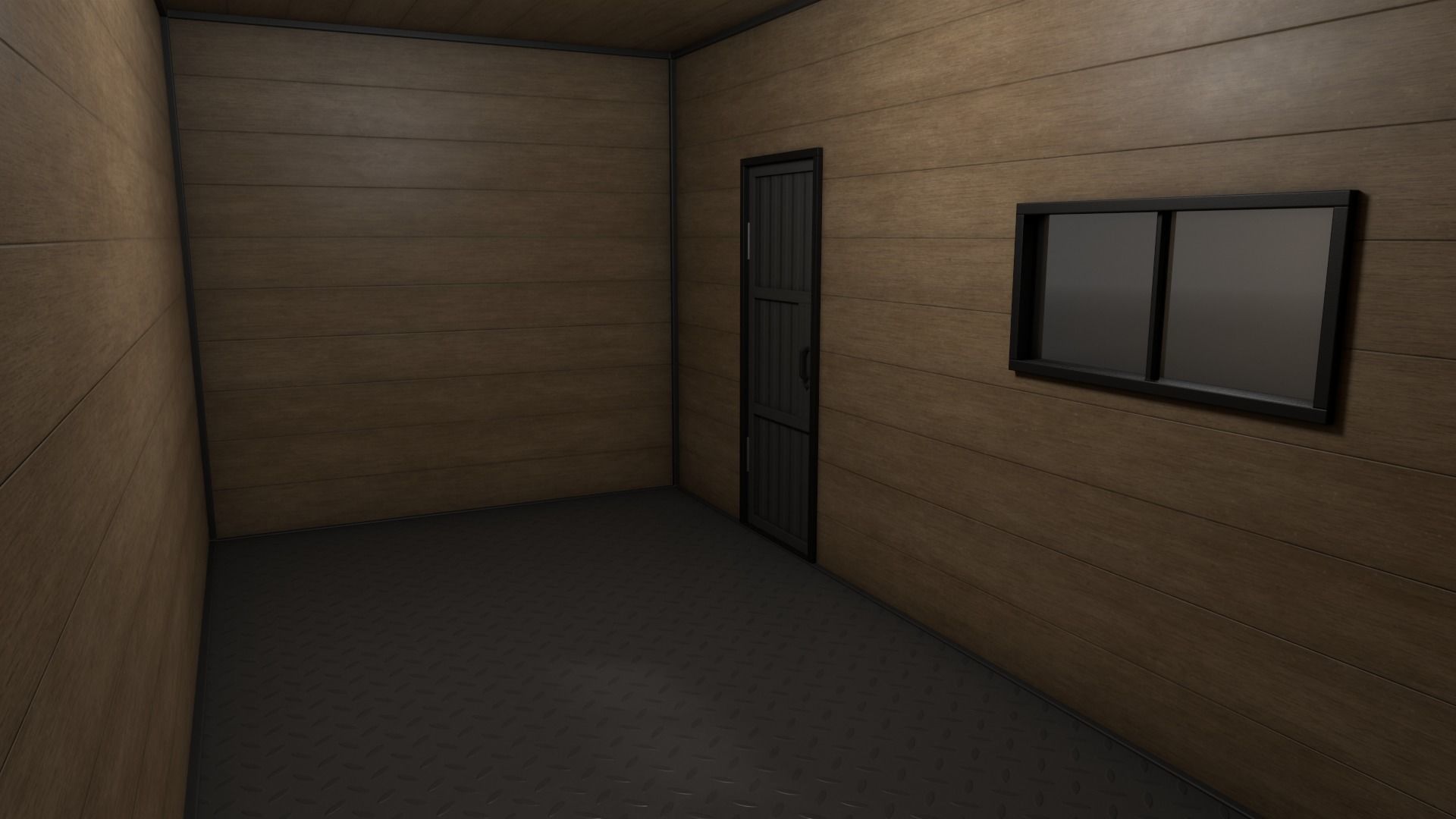 PBR Shed House A 20ft V1 Low-poly 3D model_16