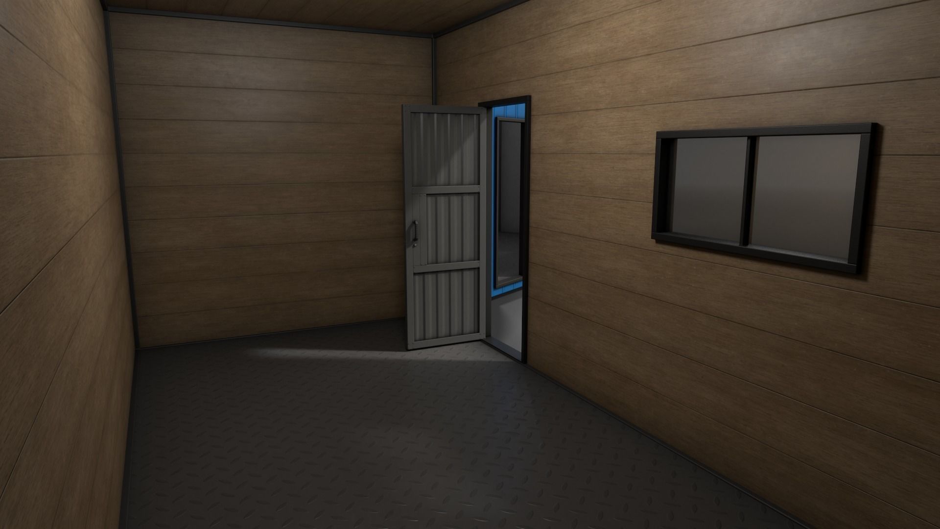 PBR Shed House A 20ft V1 Low-poly 3D model_17