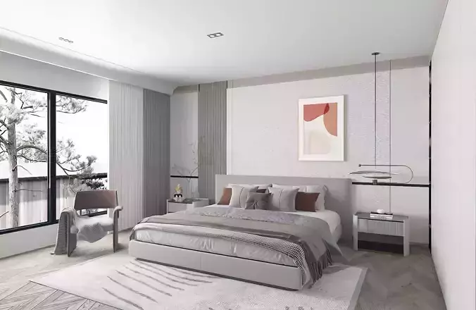 decoration bedroom Modern villa Home