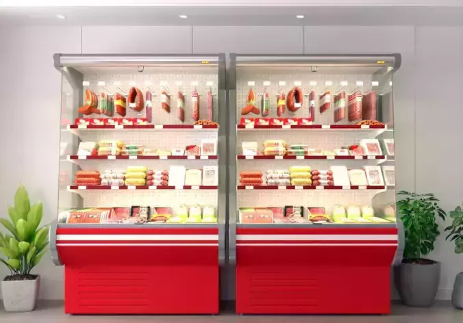 supermarket Modern freezer