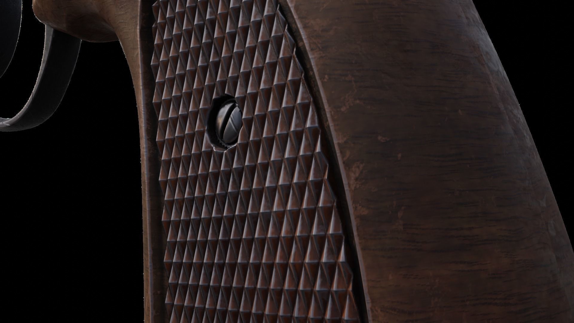 Gun Capgun Revolver Colt highpoly for film 3D model_4