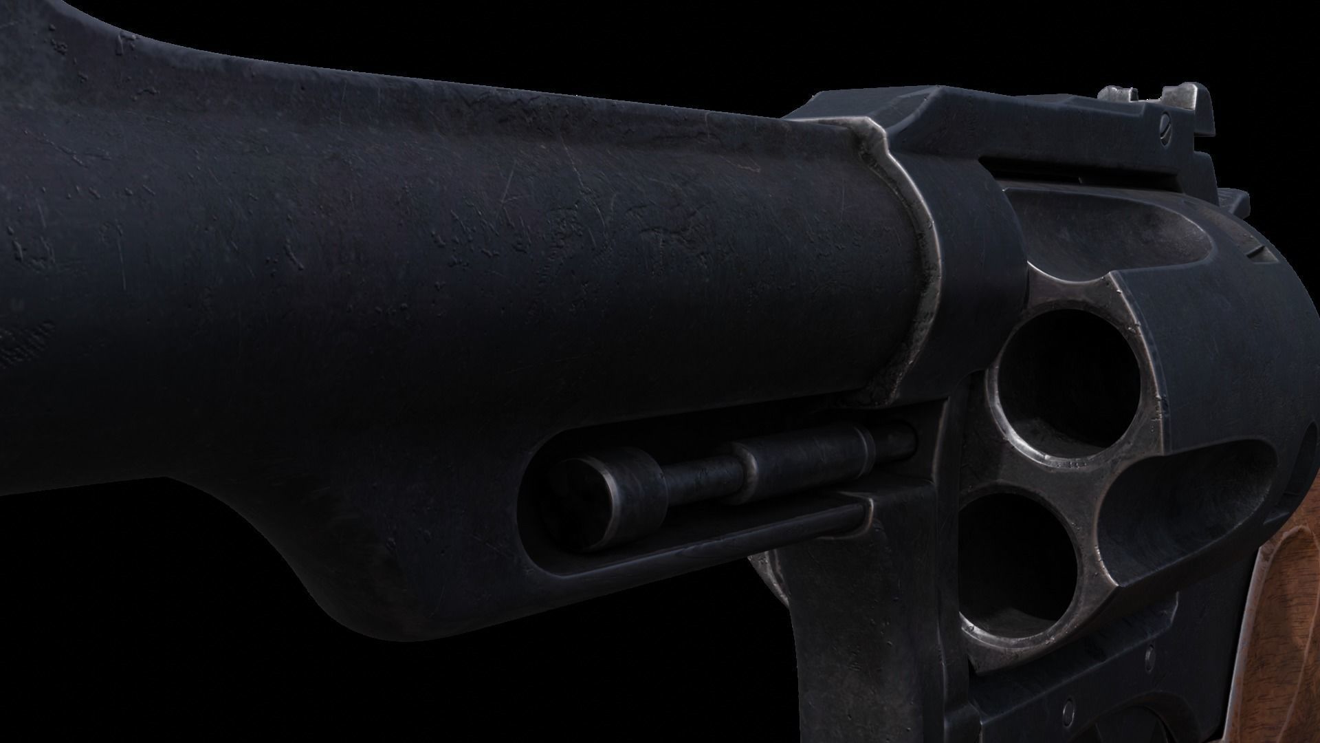 Gun Capgun Revolver Colt highpoly for film 3D model_6