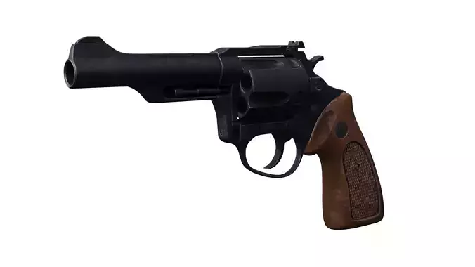 Gun Capgun Revolver Colt highpoly for film