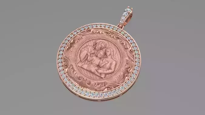 Holy family Jesus Mary 3d model printable model