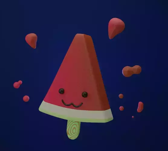 Watermelon Cream LowPoly