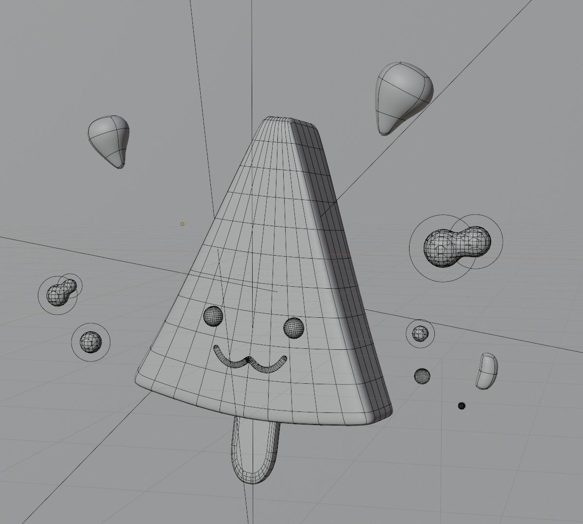 Watermelon Cream LowPoly Free low-poly 3D model_4