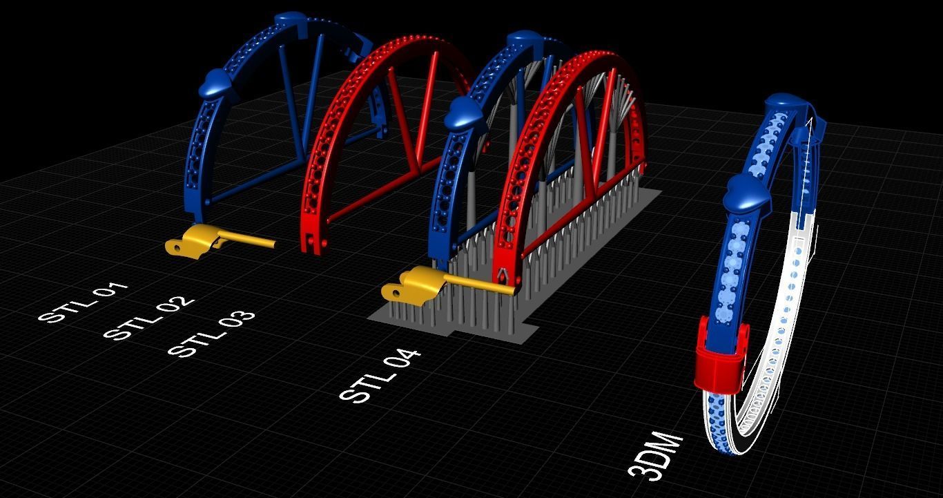 Heart Bracelet 54x46mm 3D print model_2