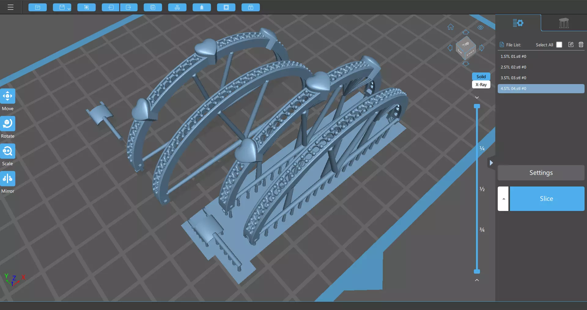 Heart Bracelet 54x46mm 3D print model_0