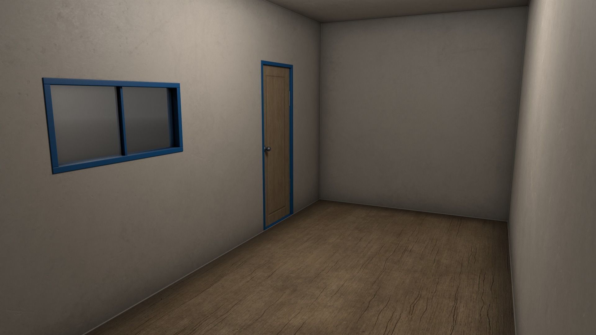 PBR Container House BA 20ft V1 Low-poly 3D model_13