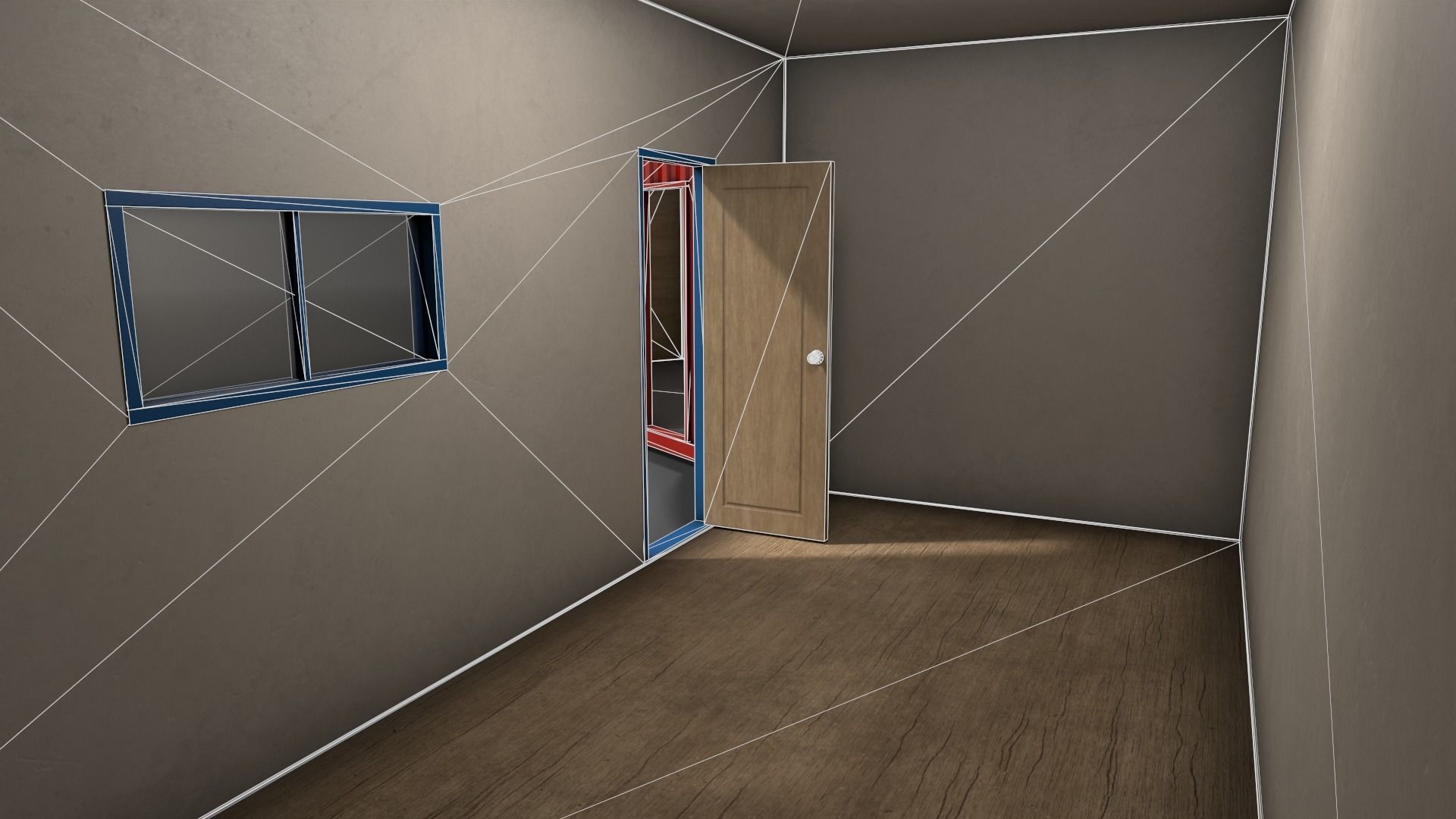 PBR Container House BA 20ft V1 Low-poly 3D model_15