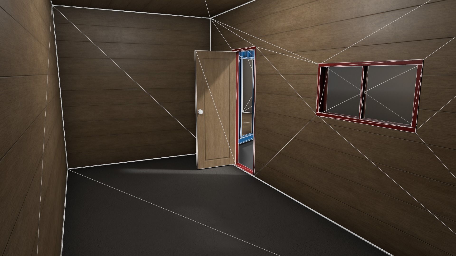 PBR Container House BA 20ft V1 Low-poly 3D model_18