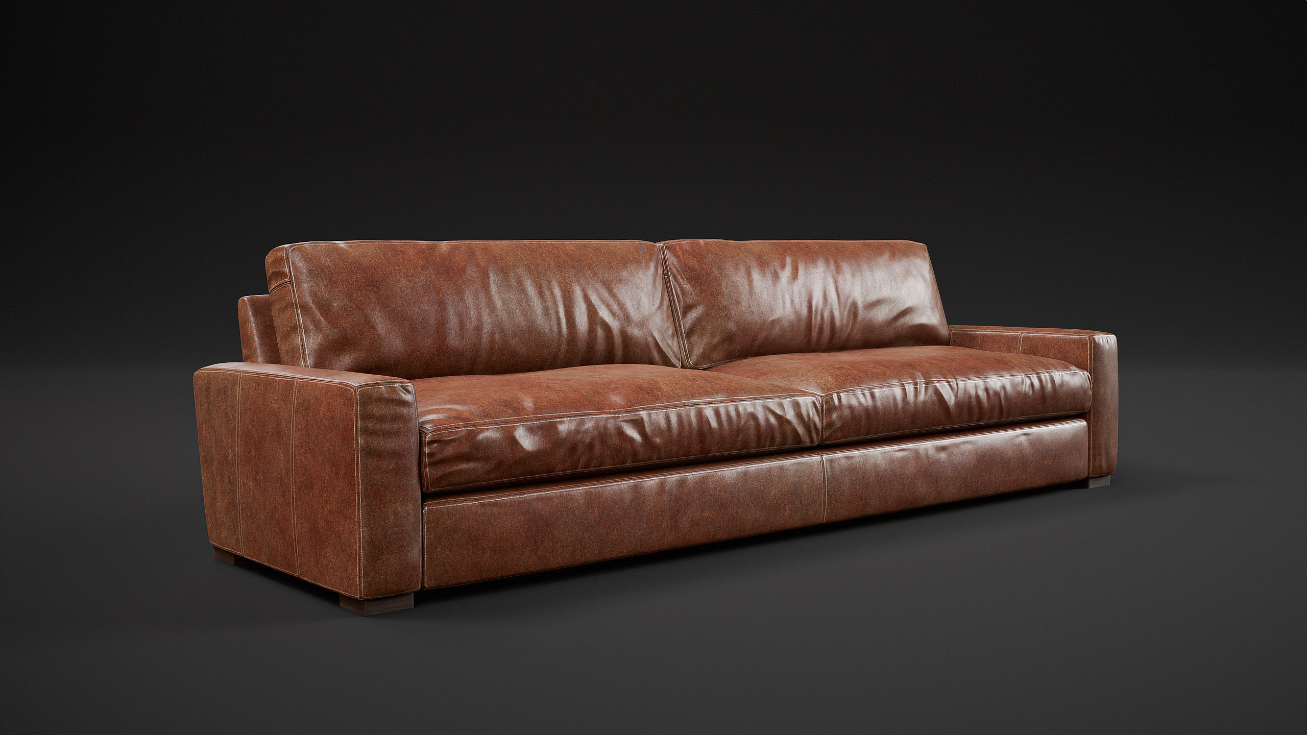 10 Maxwell Leather Sofa 3D model_2