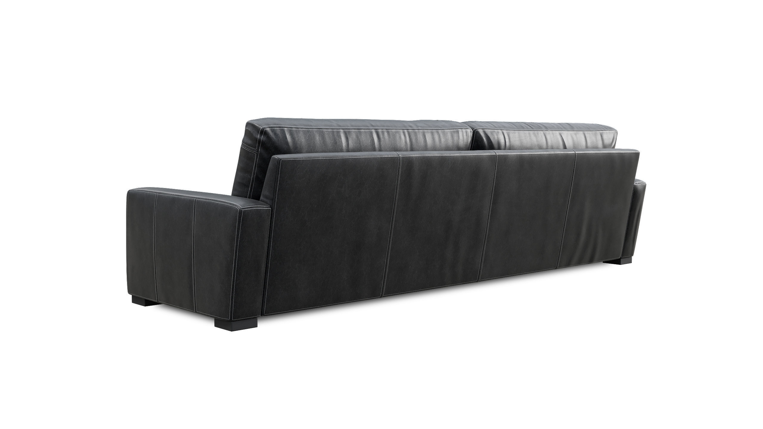 10 Maxwell Black Leather Sofa 3D model_5