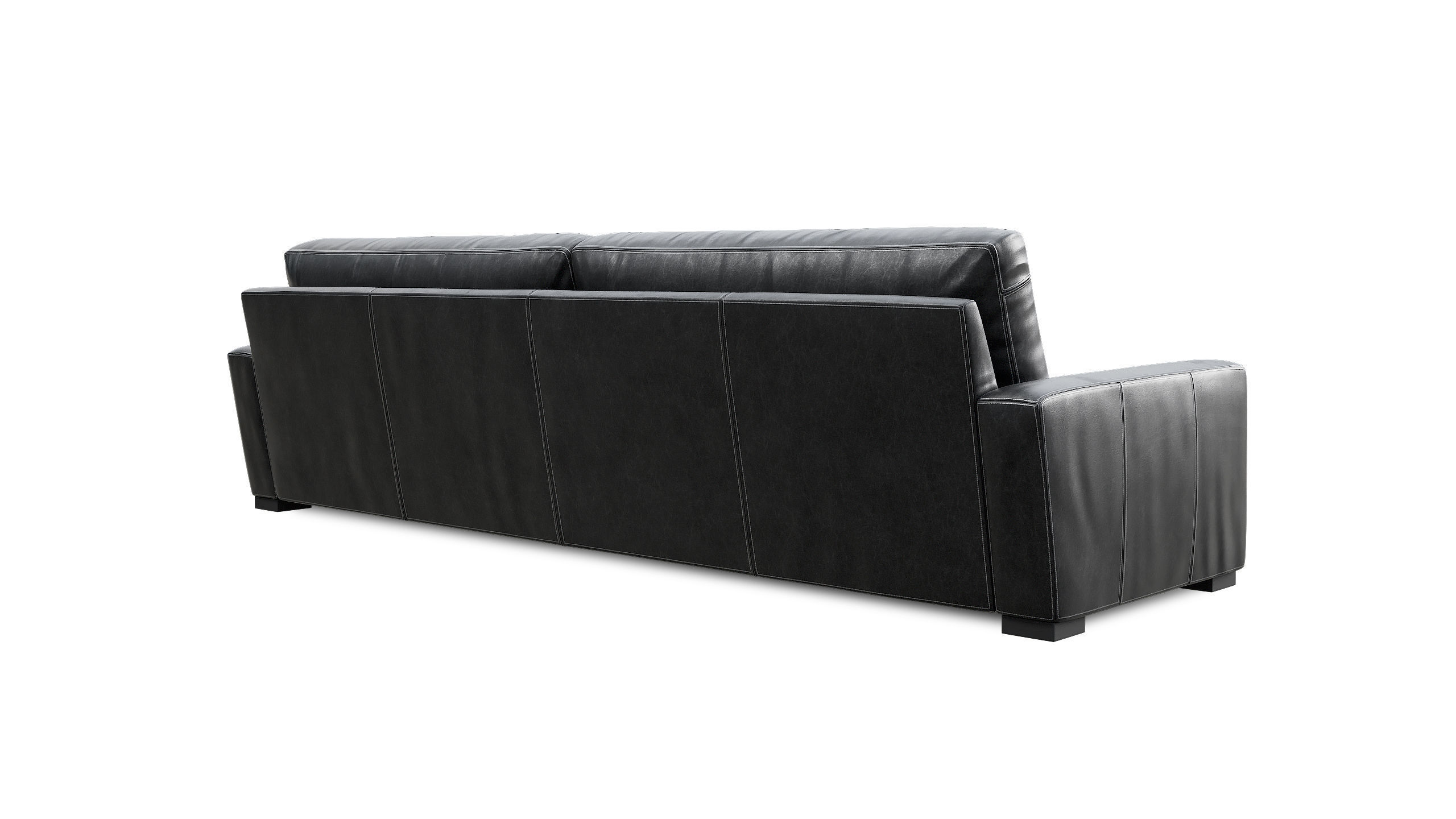 10 Maxwell Black Leather Sofa 3D model_6