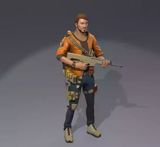 Stylized  Soldier Character