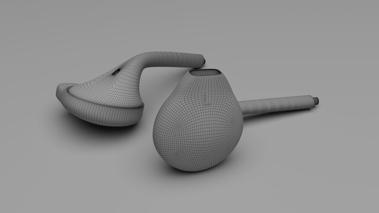 Earbuds 3D model_2