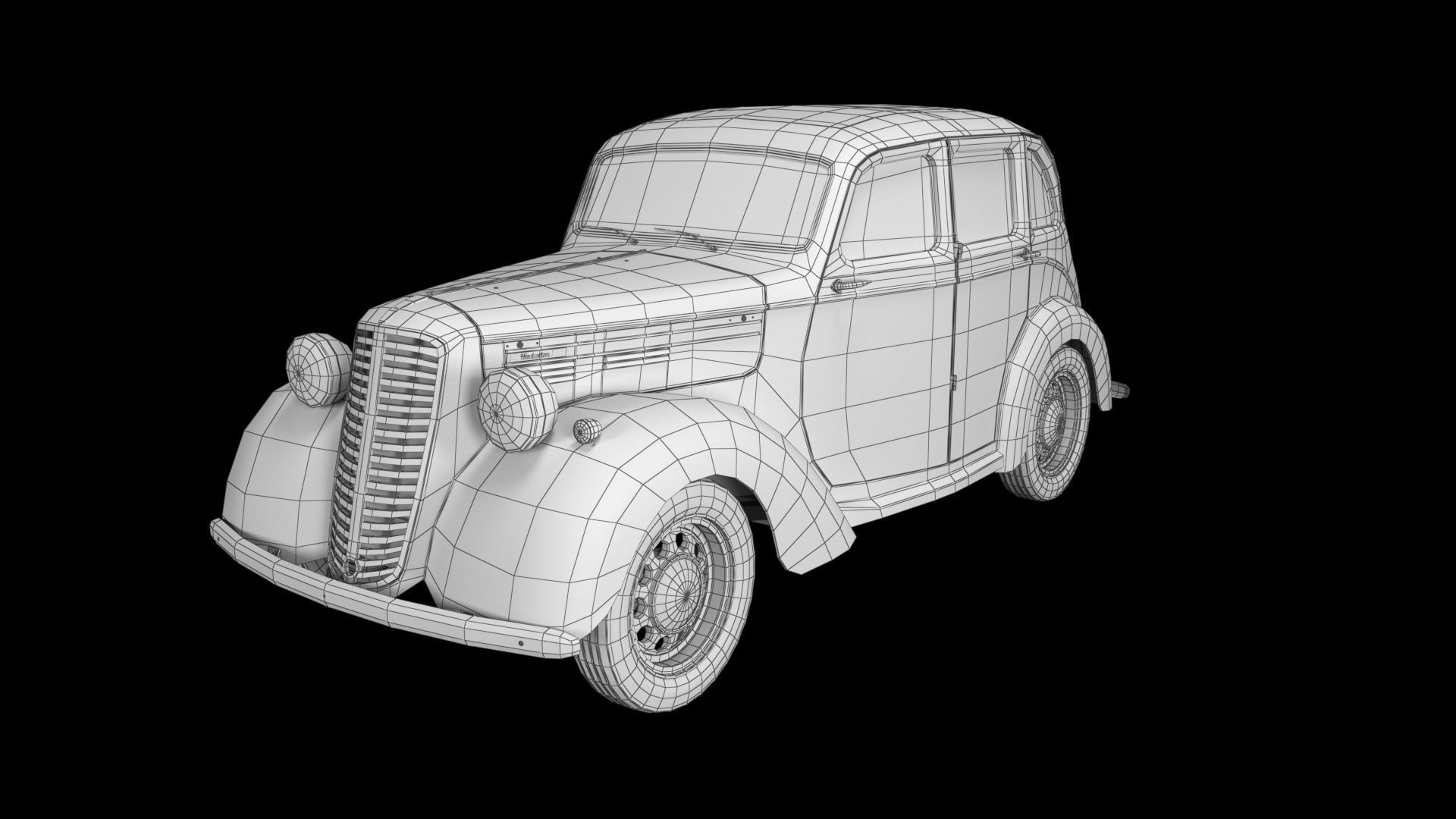 Hindustan Ten 3d Car Model 3D model_26