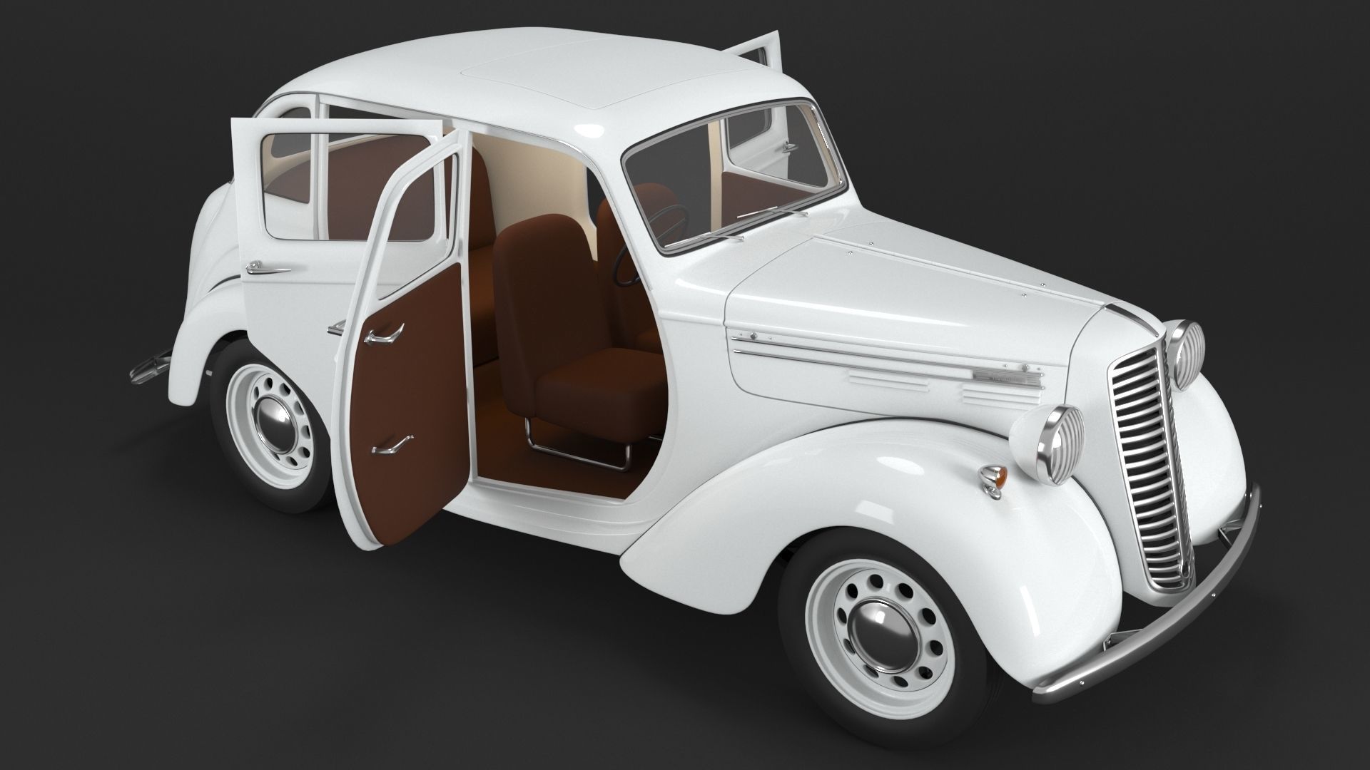 Hindustan Ten 3d Car Model 3D model_7