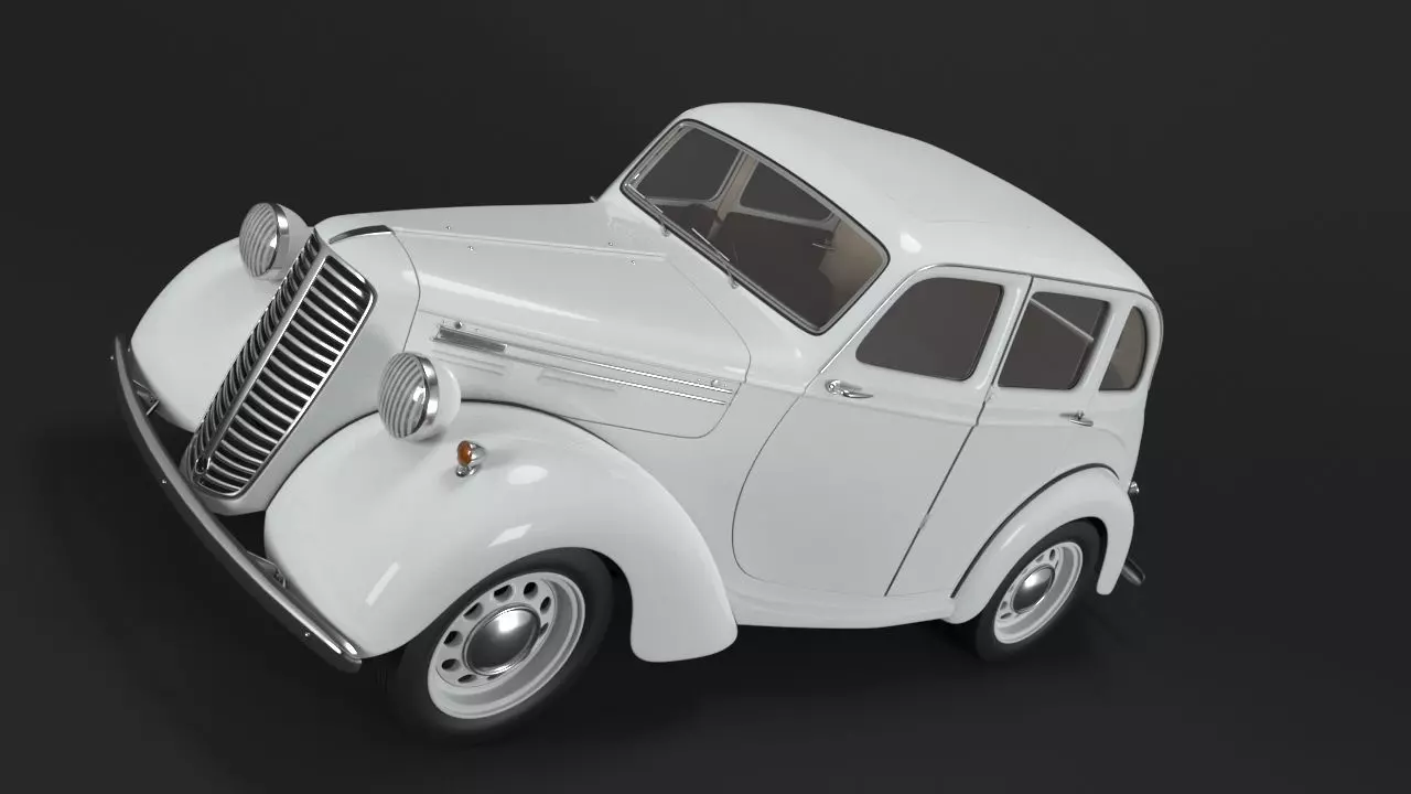 Hindustan Ten 3d Car Model 3D model_0