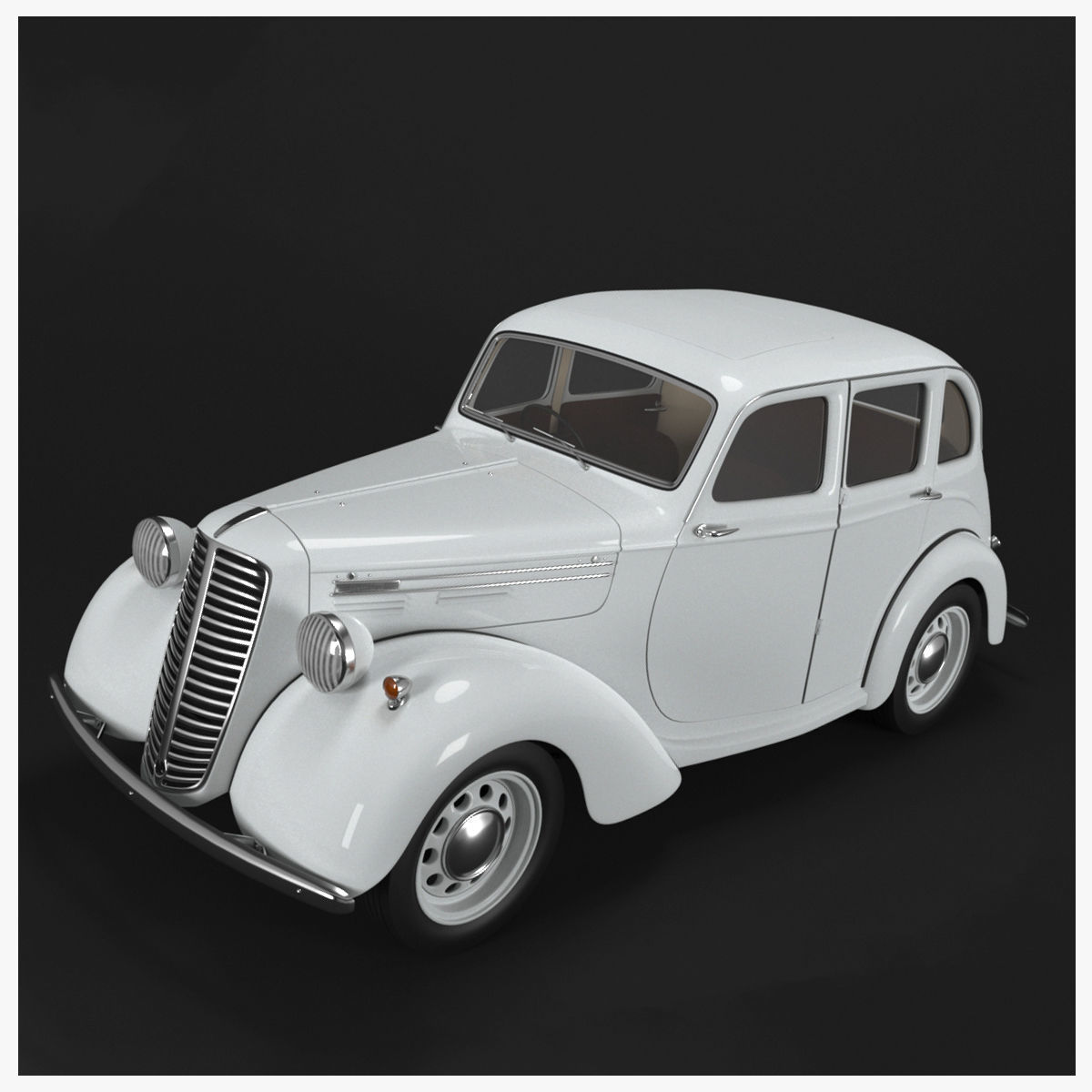 Hindustan Ten 3d Car Model 3D model_4