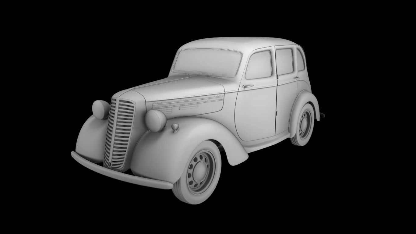 Hindustan Ten 3d Car Model 3D model_25