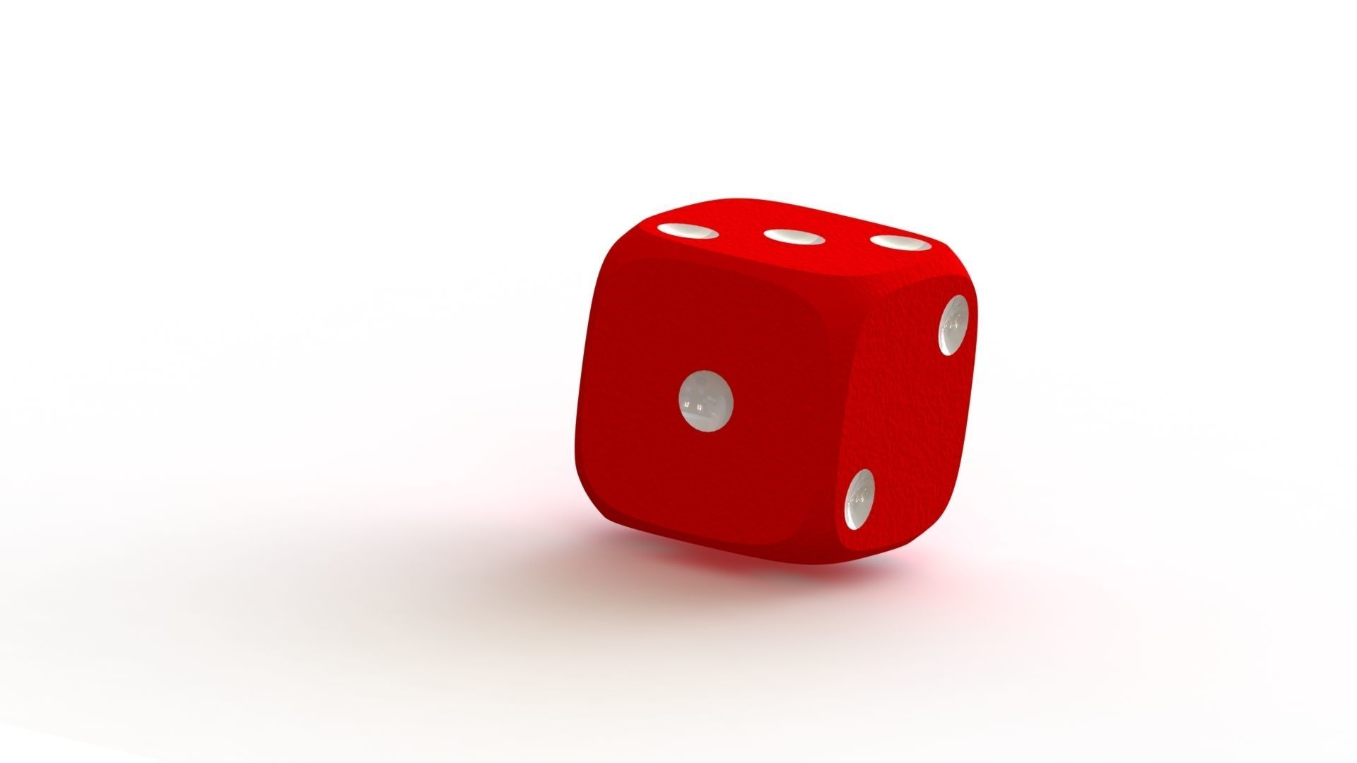 Plastict Dice 3D model_2