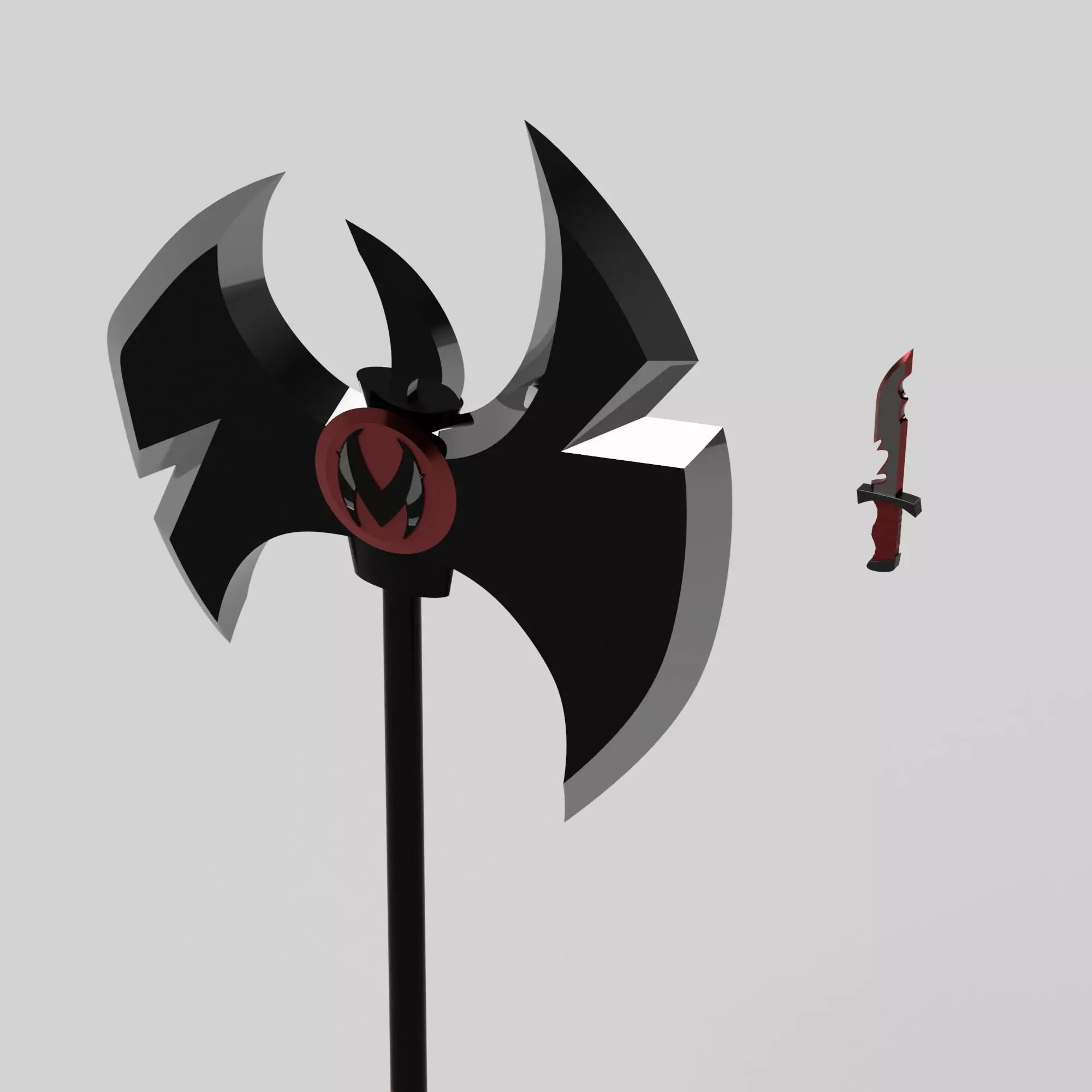 Millies Axe and Knife Weaponry Set 3D print model_0