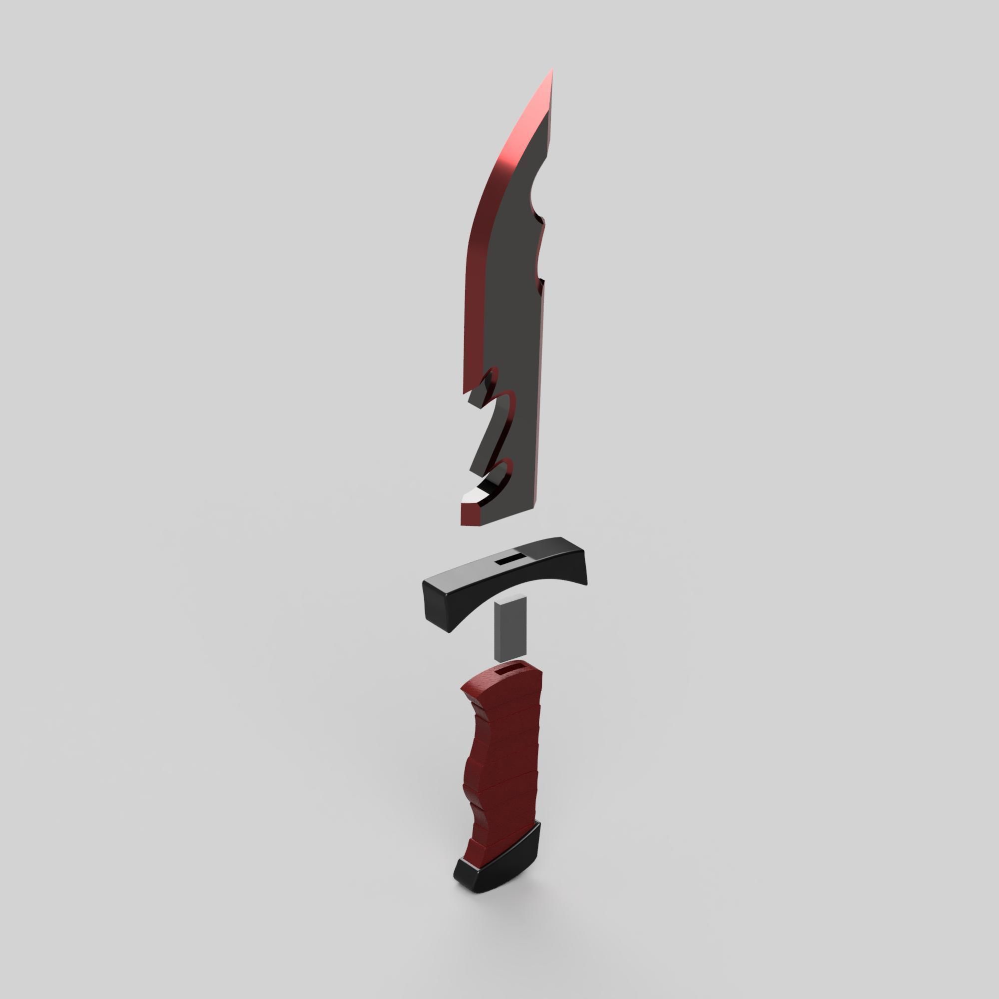 Millies Axe and Knife Weaponry Set 3D print model_6