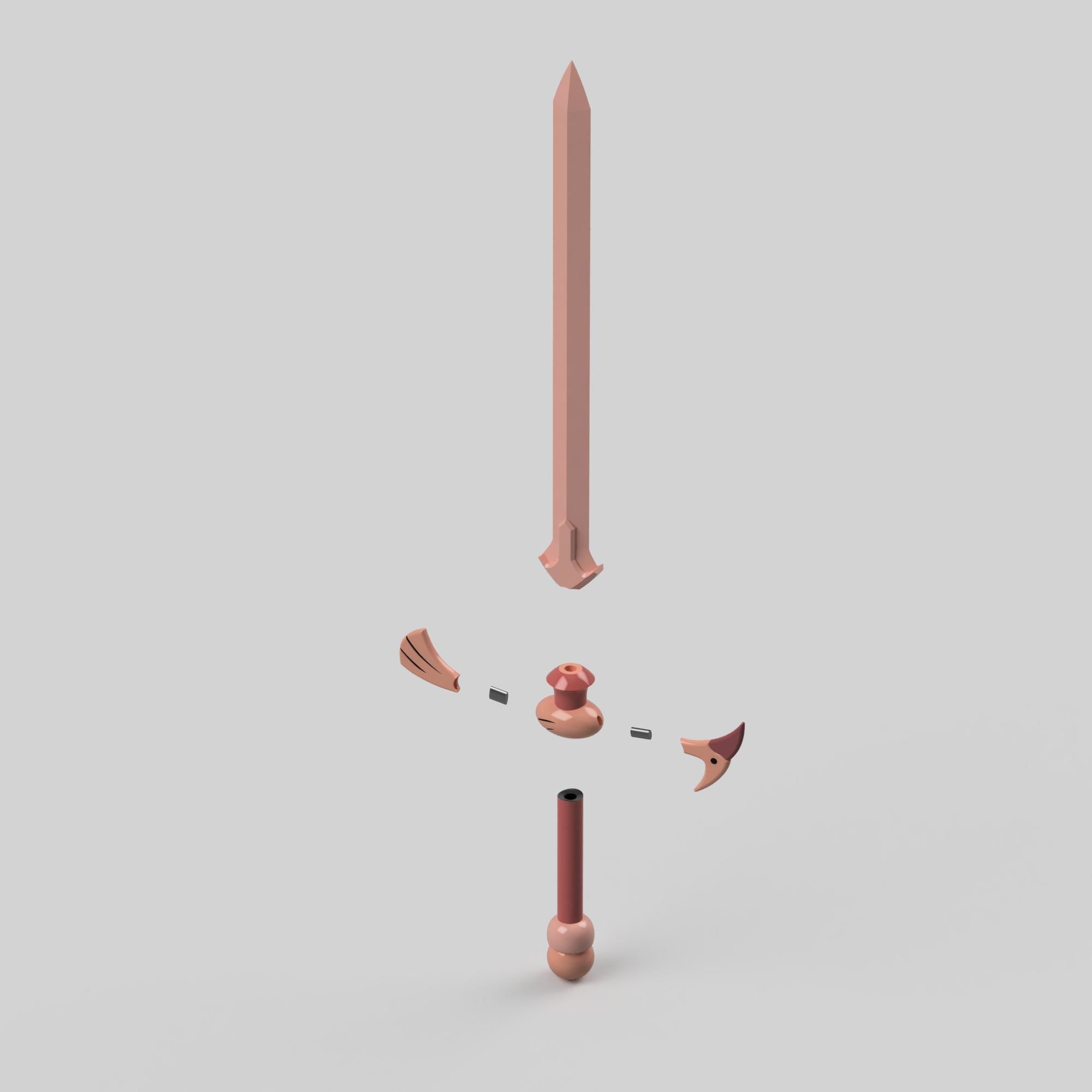 Sashas Heron Swords 3D print model_4