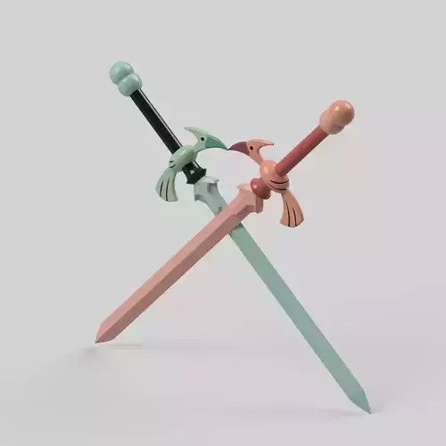 Sashas Heron Swords 3D print model