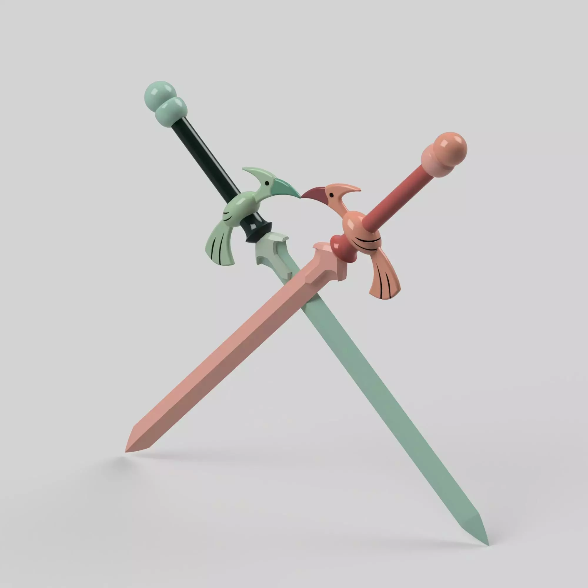 Sashas Heron Swords 3D print model_0