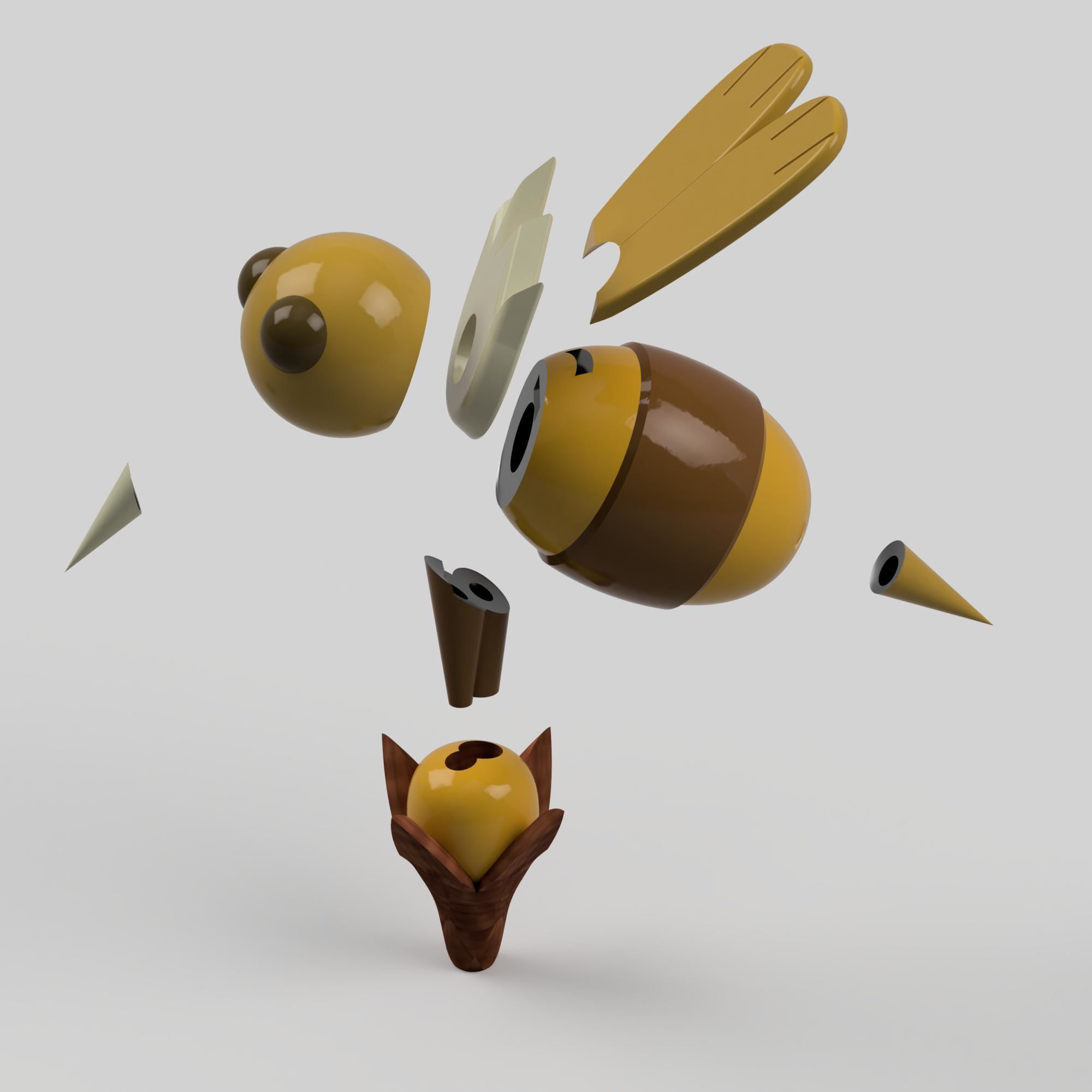 Willows Staff Clover 3D print model_1