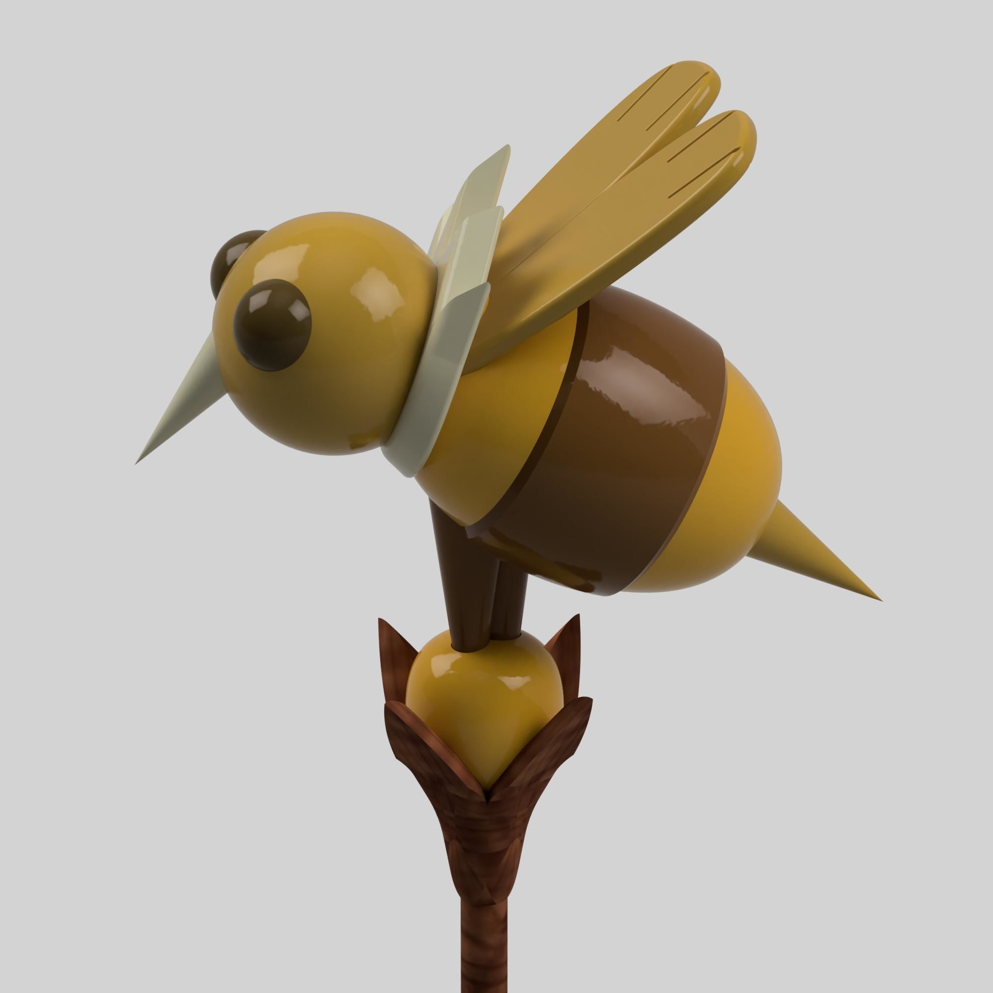 Willows Staff Clover 3D print model_3