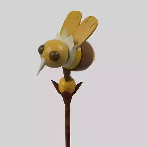 Willows Staff Clover 3D print model