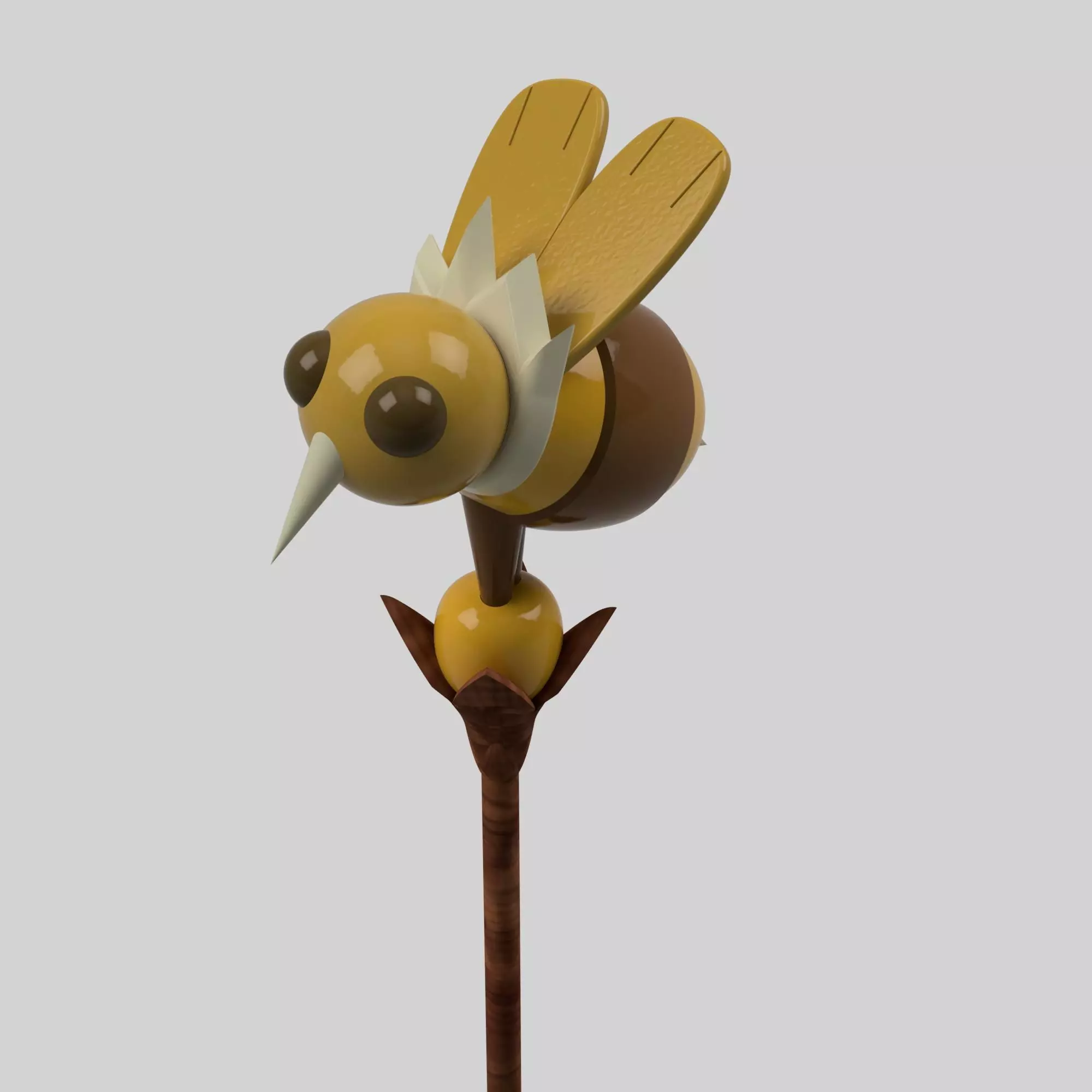 Willows Staff Clover 3D print model_0