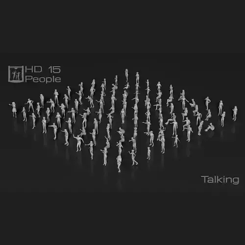 HD People 15 Talking 3D print model