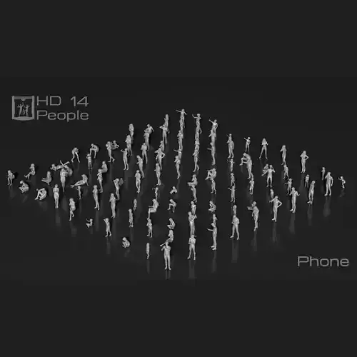 HD People 14 Phone 3D print model
