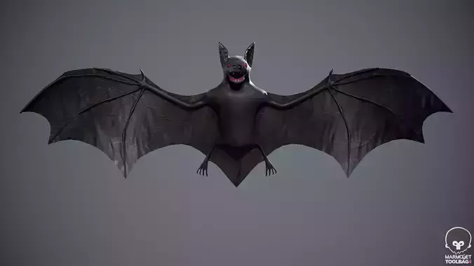 Bat 3D  Low-poly 3D model