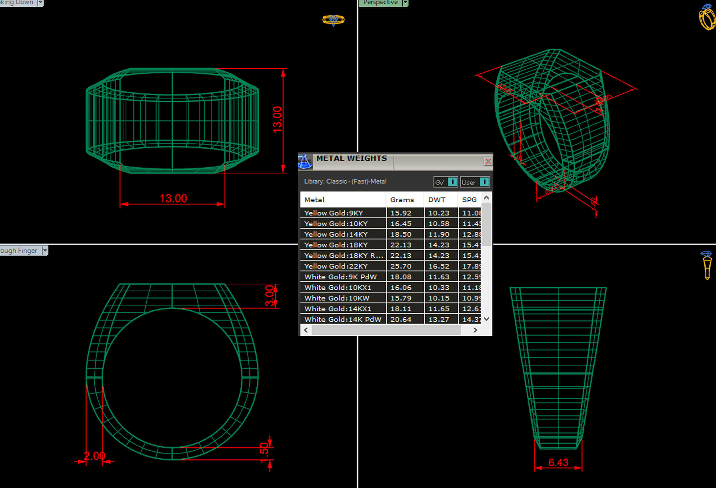  13mm Signet Ring Eamradshape Pritable model 3dmodel US 7 3D print model_4