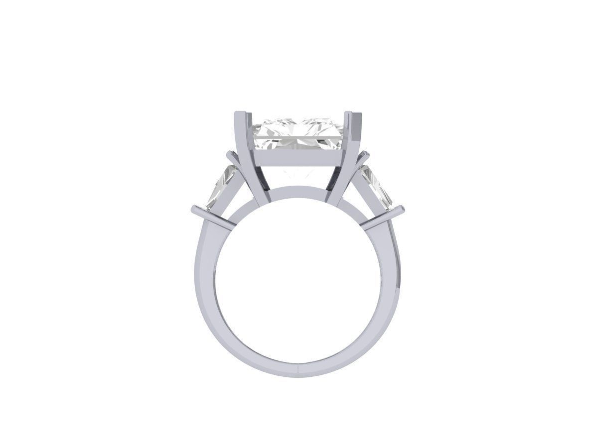 Emerald Radiant Ring 3D print model_7